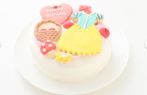 乳不使用の誕生日ケーキ