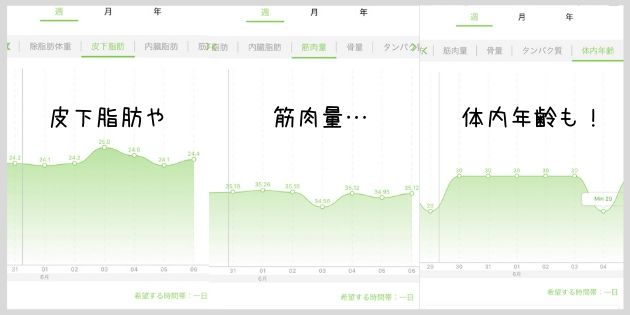 筋トレを毎日続けたい女性が嬉しい機能が充実した体組成計である事。