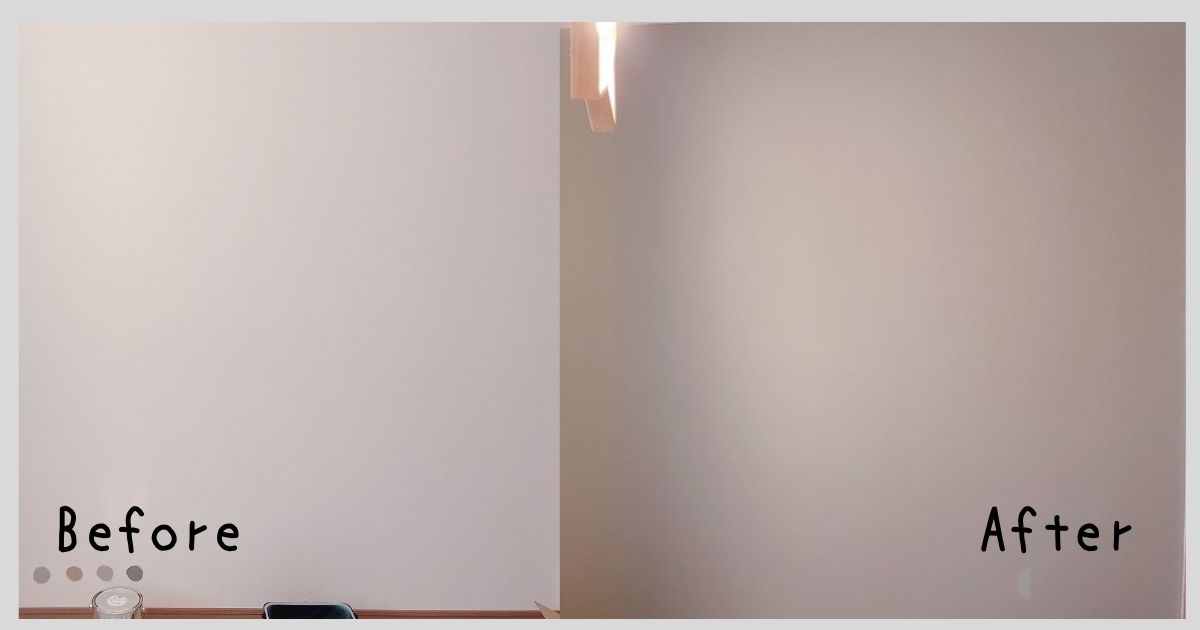 初めて 壁紙の上から塗れるペンキ イマジン ウォールペイント を塗ってみた Mar U Home まるホーム のブログ
